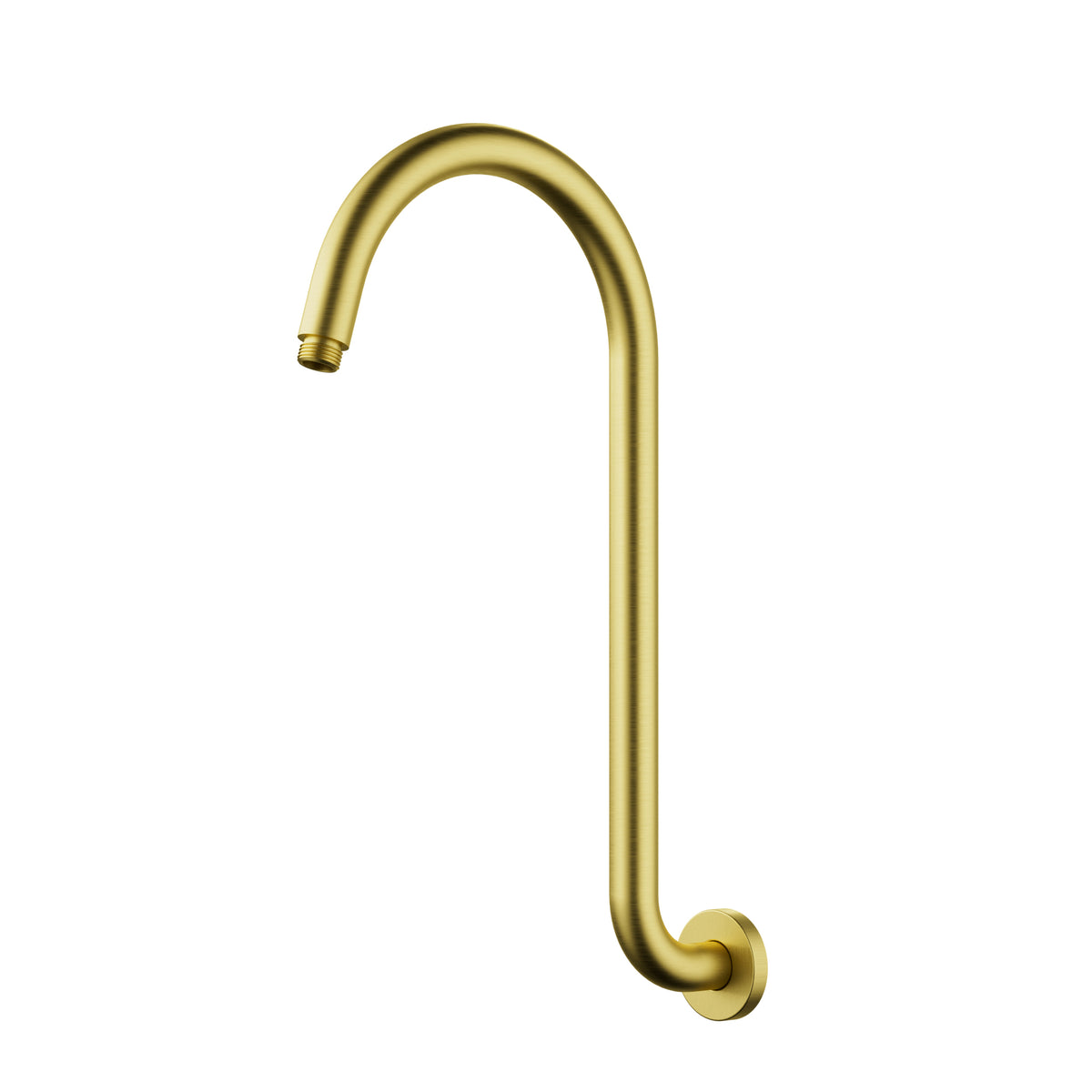 Clasico Shower Arm High Rise - Brushed Gold