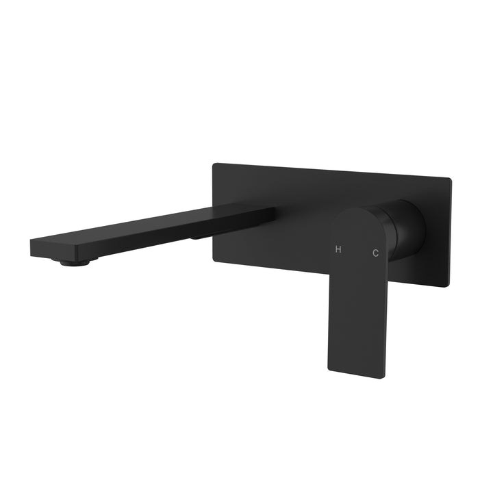 Ruki Wall Basin Mixer - Matt Black
