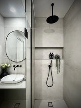 Load image into Gallery viewer, Round Ceiling Shower Arm 300mm - Matte Black Meir
