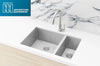 Lavello Kitchen Sink - One & Half Bowl 670 x 440 - PVD Brushed Nickel Meir