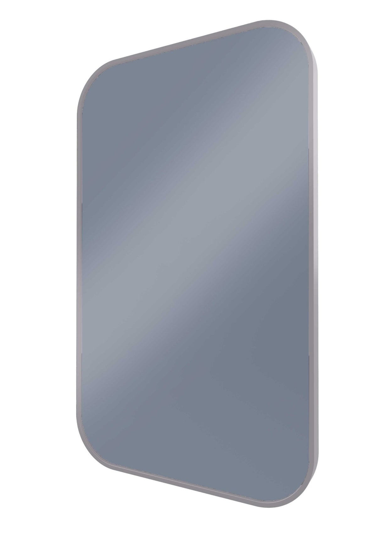 Modern Soft Rectangle Mirror with Portable Magnifier Brits Nickel product view 2