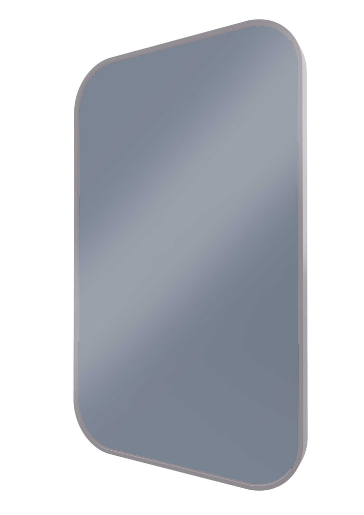Modern Soft Rectangle Mirror Brits Nickel product view 2