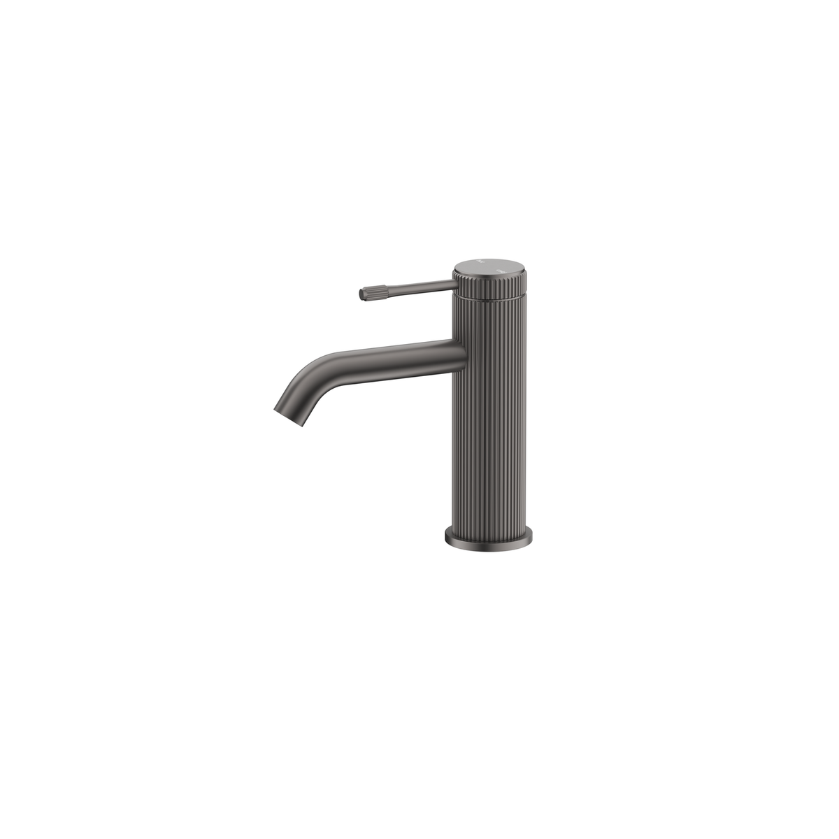 Mica Fluted Basin Mixer - Gunmetal