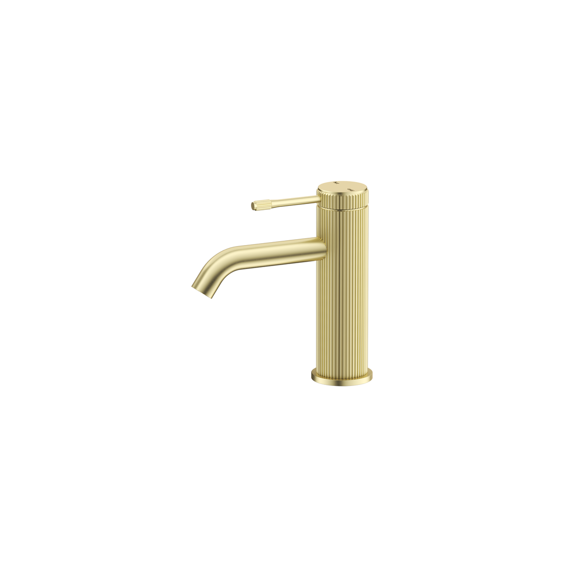 Mica Fluted Basin Mixer - French Gold