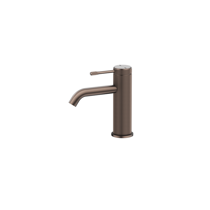 Mica Fluted Basin Mixer - Dusk Bronze