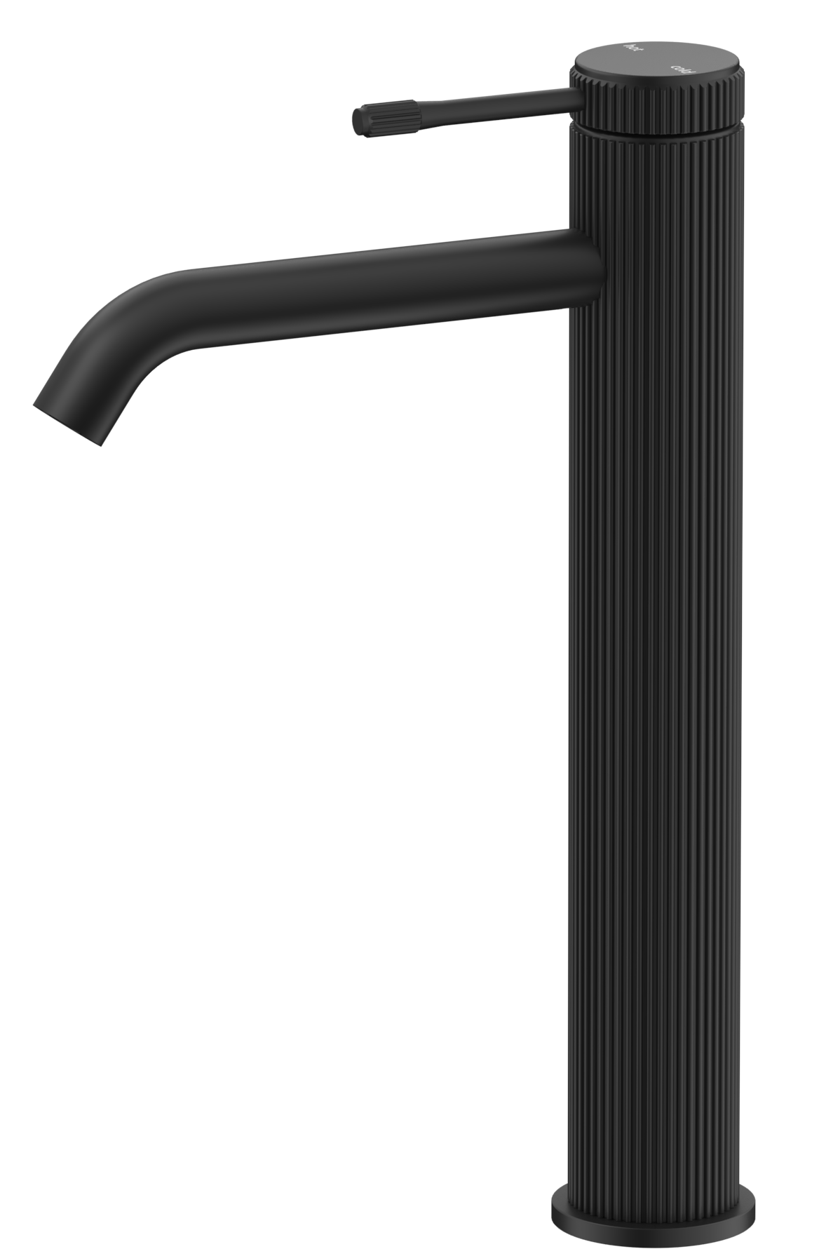 Mica Fluted Tall Basin Mixer - Matte Black