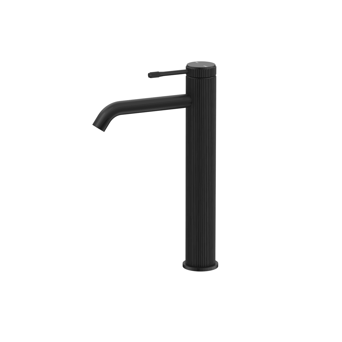 Mica Fluted Tall Basin Mixer - Black