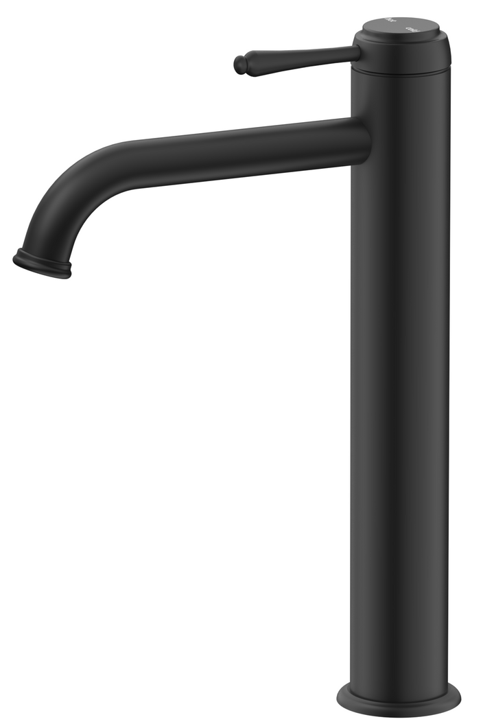 Mica Heritage Tall Basin Mixer - Matte Black