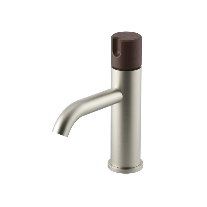 Meir X Nood Co. Alchemy Series Progressive Basin Mixer - Champagne x Musk - Brushed Nickel