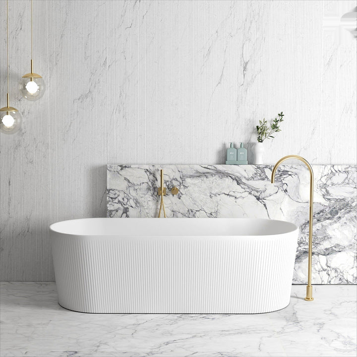 Attica Noosa Fluted 1700 Matte White Bath