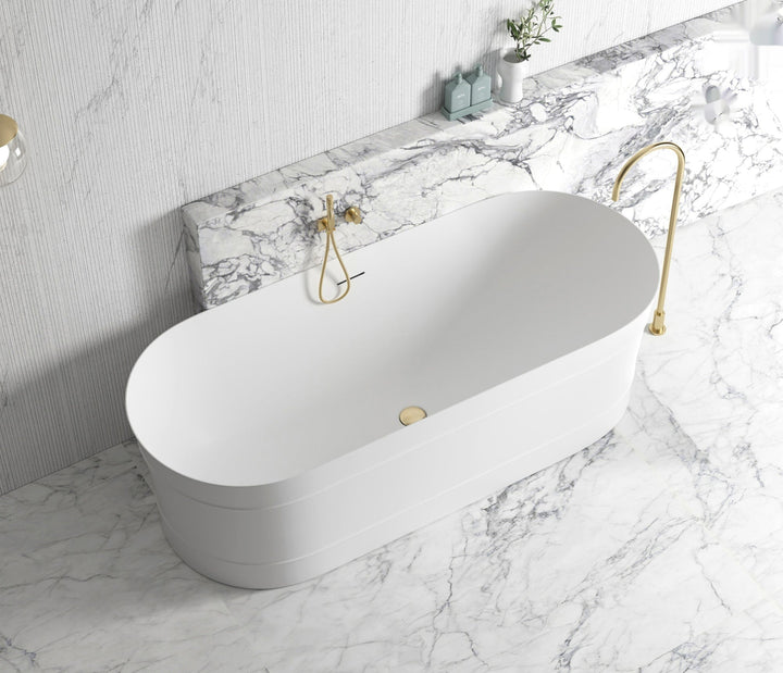 Attica Bondi 1700 Matte White Bath with Overflow