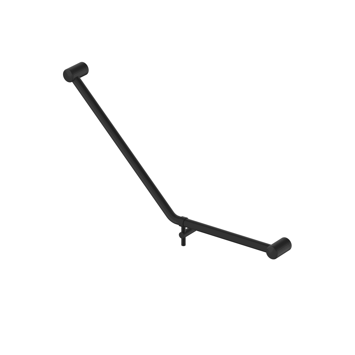 Mica Care Grab Rail - 45 Degree - 450x650mm - Black