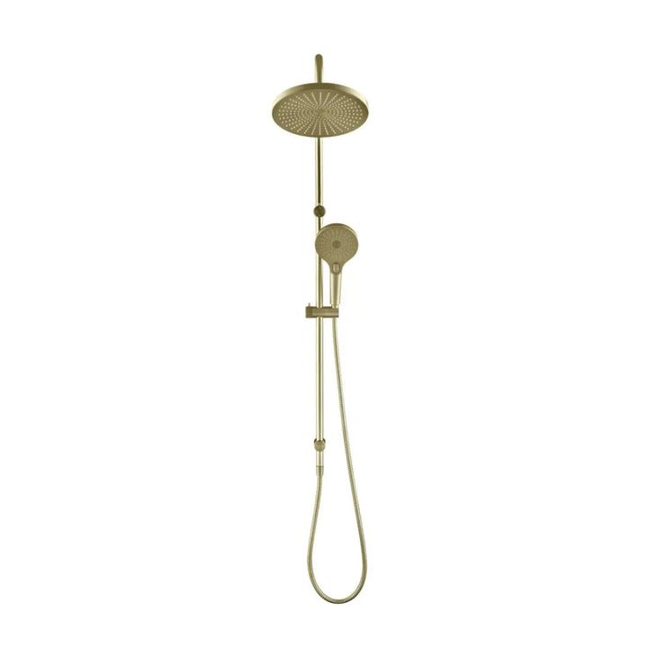 Mica Fluted Gooseneck Dual Shower Rail