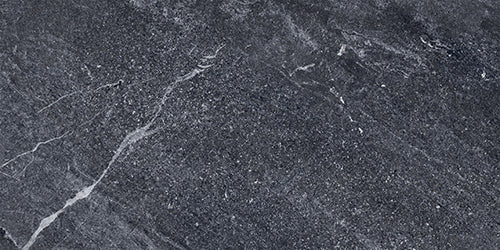 Agathos Anthracite Porcelain Tile tile face, 600 x 300 mm