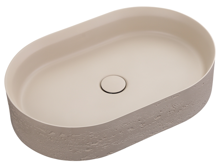 Paros Idra Basin 580 x 380mm - Latte