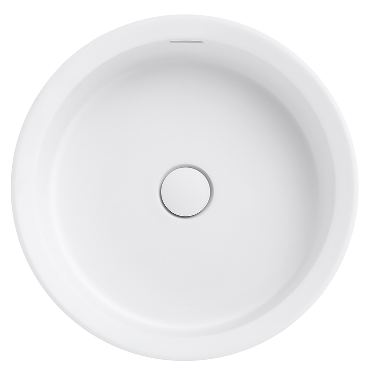 Paros Calypsa Semi-Inset Basin 430 x 430mm - Matte White