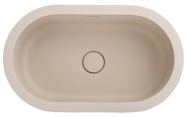 Paros Doros Undermount Basin 530 x 320mm - Latte