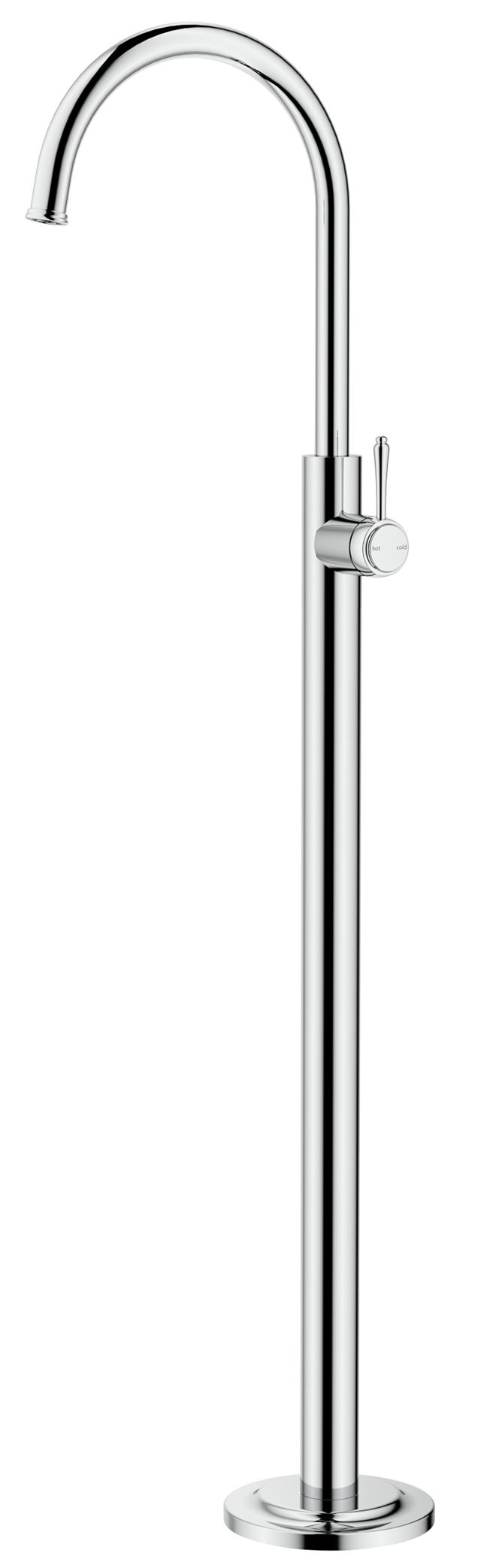 Mica Heritage Freestanding Bath Mixer - Chrome - view 2