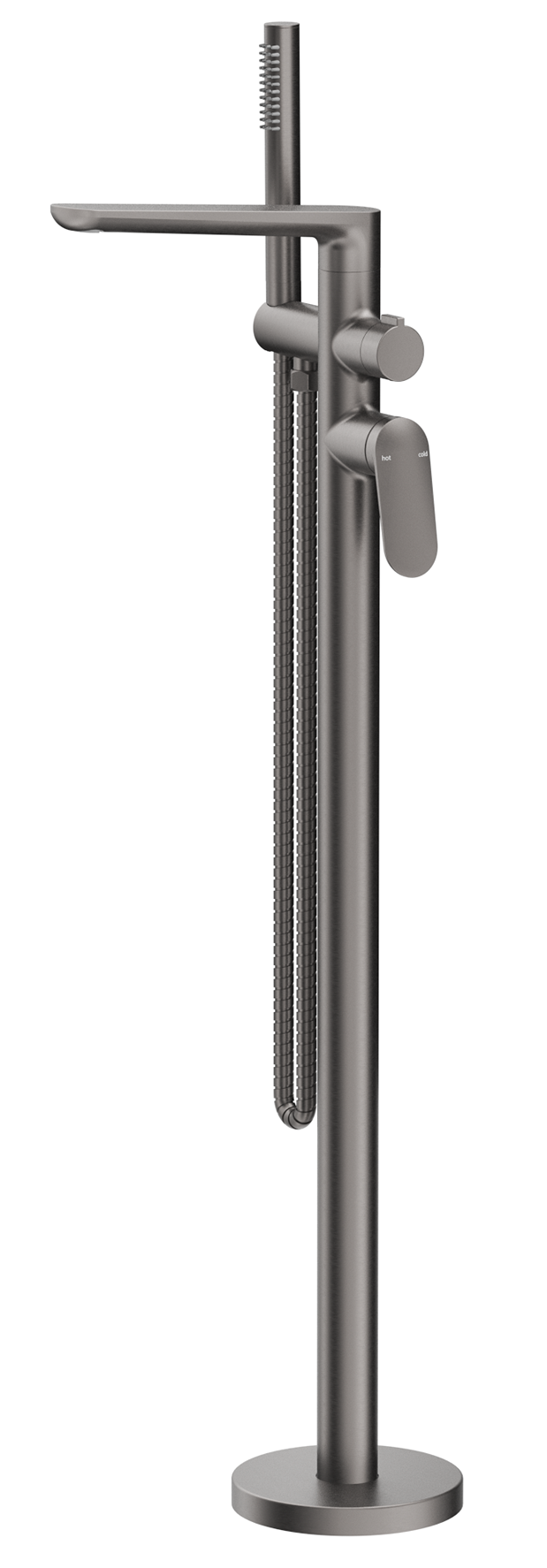 Bella Vista Lantra Freestanding Bath Mixer with Hand Shower - Trim Kit Only - Brushed Gunmetal