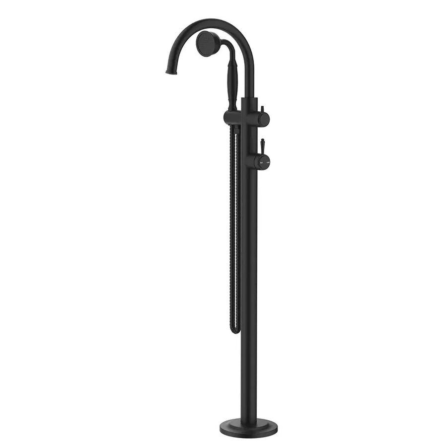 Mica Heritage Freestanding Bath Mixer with Hand Shower