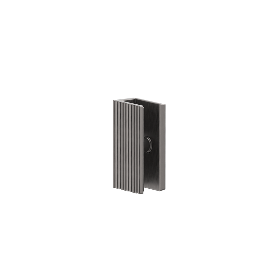 Shower Screen Wall Bracket - Fluted - Gunmetal