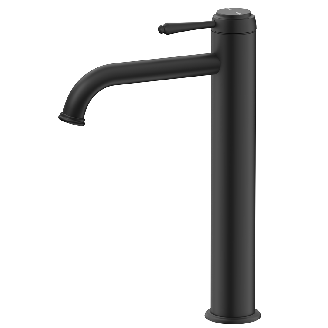 Mica Heritage Tall Basin Mixer - Black