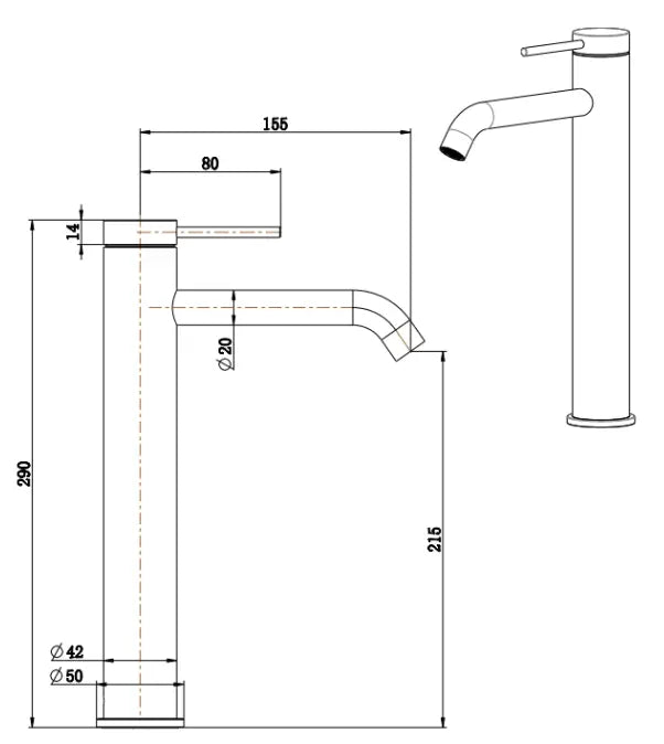 Mica Tall Basin Mixer