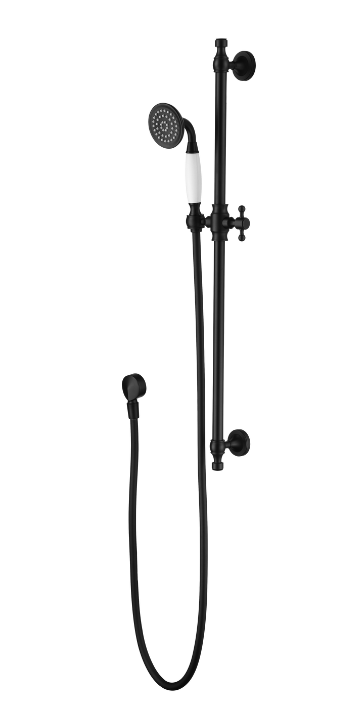 Bordeaux Shower On Rail - Matte Black (BOR014BK)