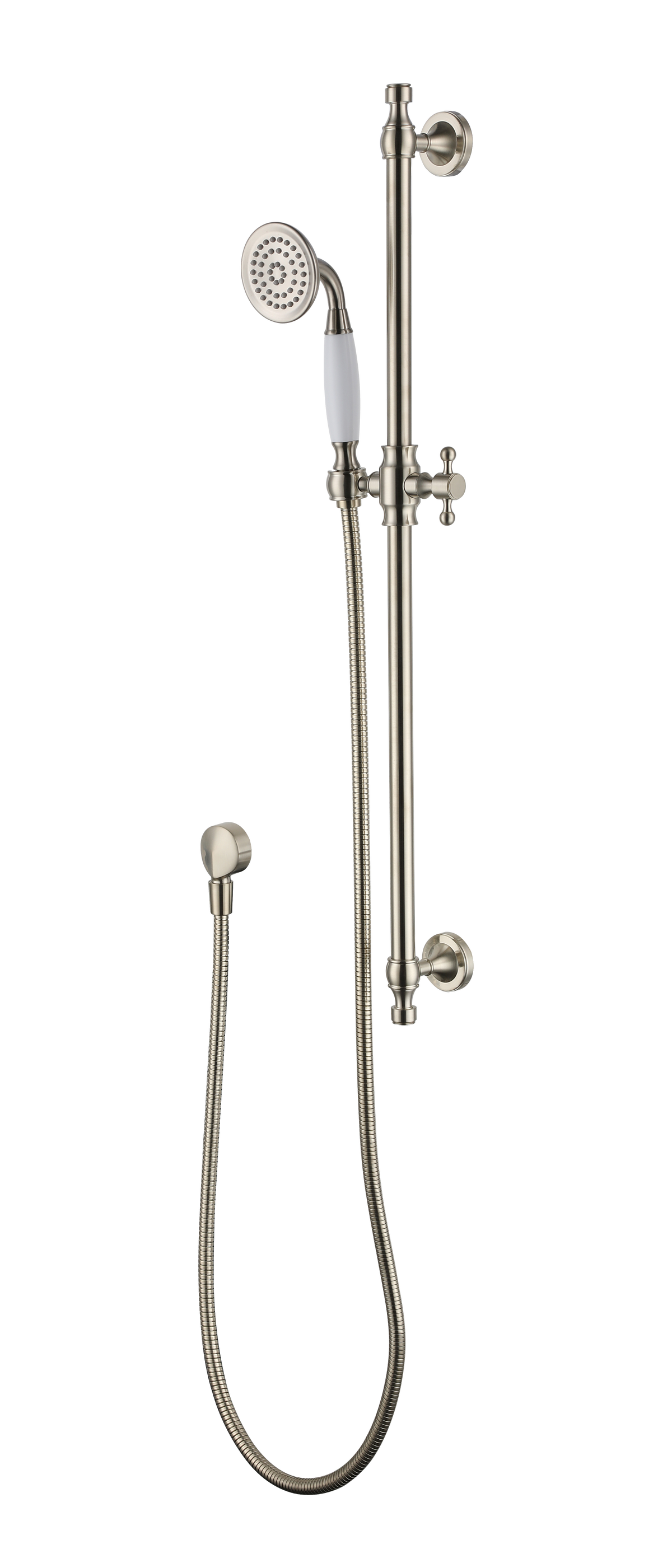 Bordeaux Shower On Rail - Warm Brushed Nickel (BOR014BN)