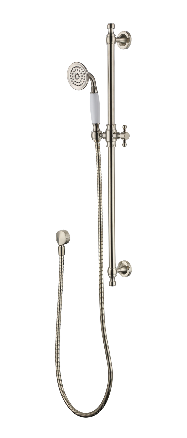 Bordeaux Shower On Rail - Warm Brushed Nickel (BOR014BN)