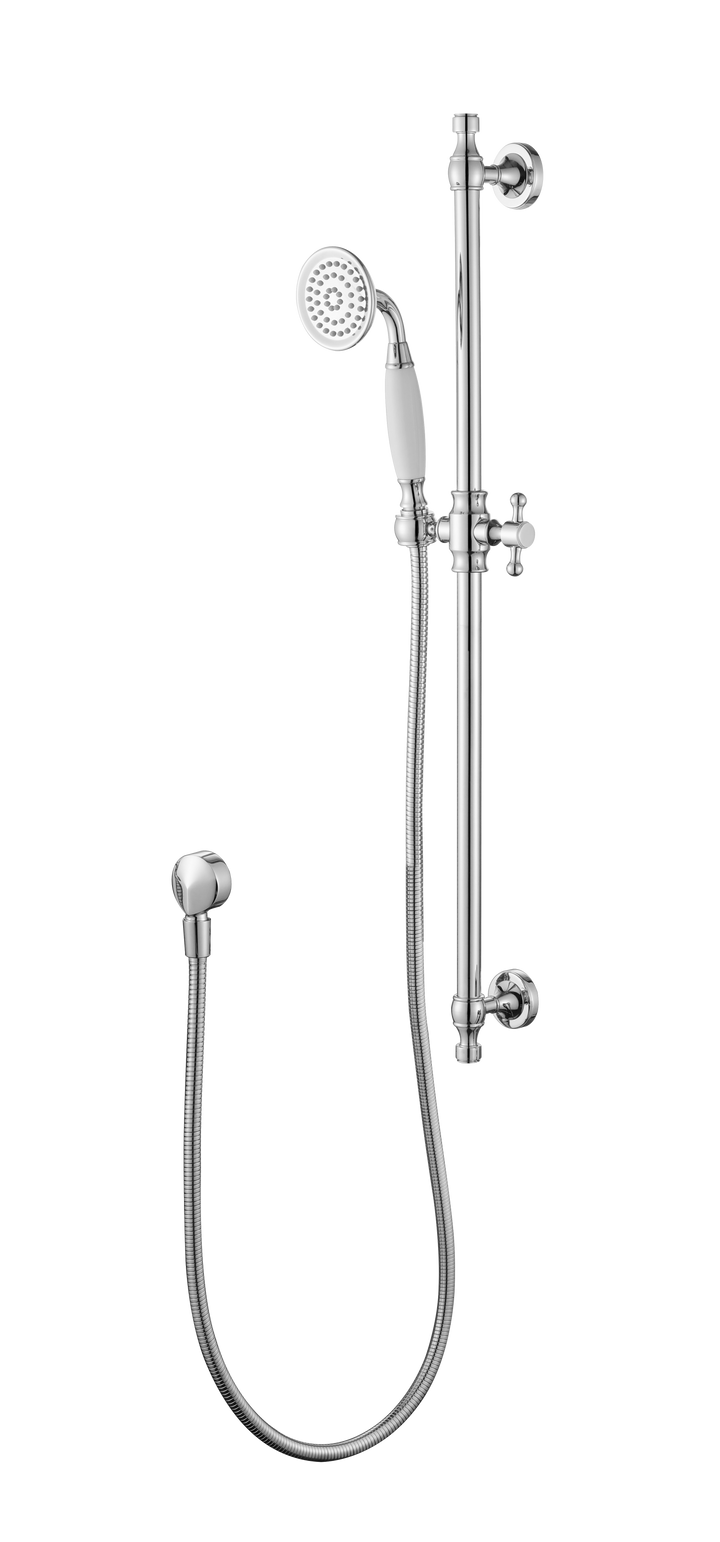 Bordeaux Shower On Rail - Chrome (BOR014)