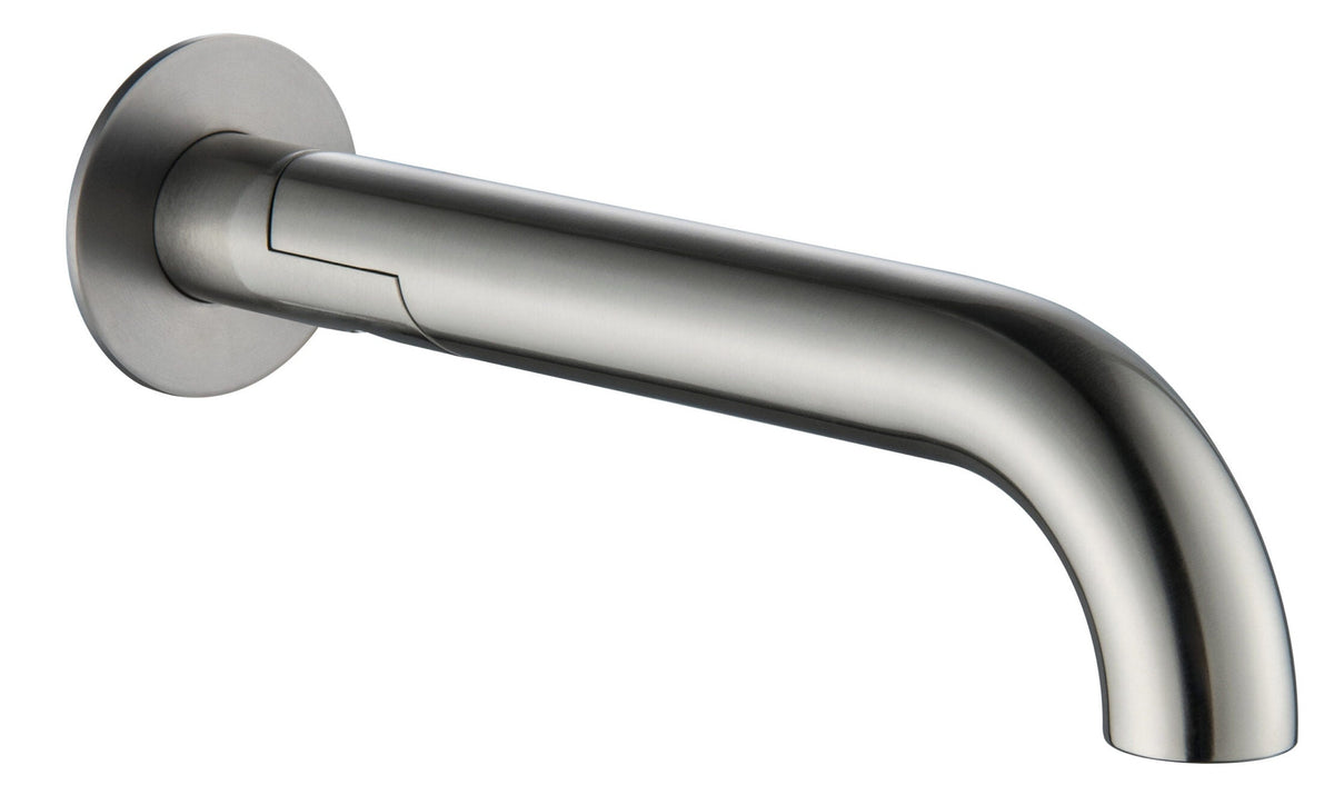 Mica Swivel Bath Spout - Curved - Brushed Nickel