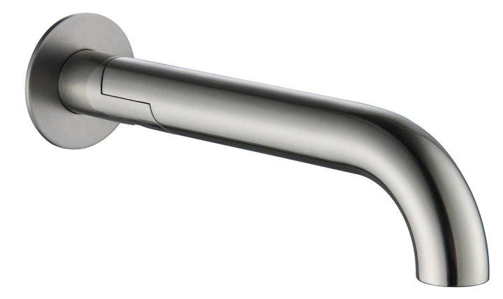 Mica Swivel Bath Spout - Curved - Brushed Nickel