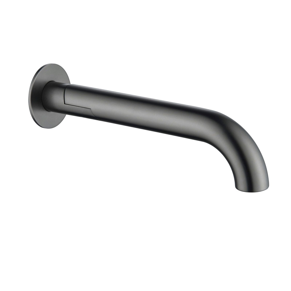 Mica Swivel Bath Spout - Curved - Gunmetal