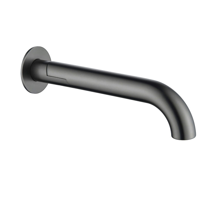 Mica Swivel Bath Spout - Curved - Gunmetal