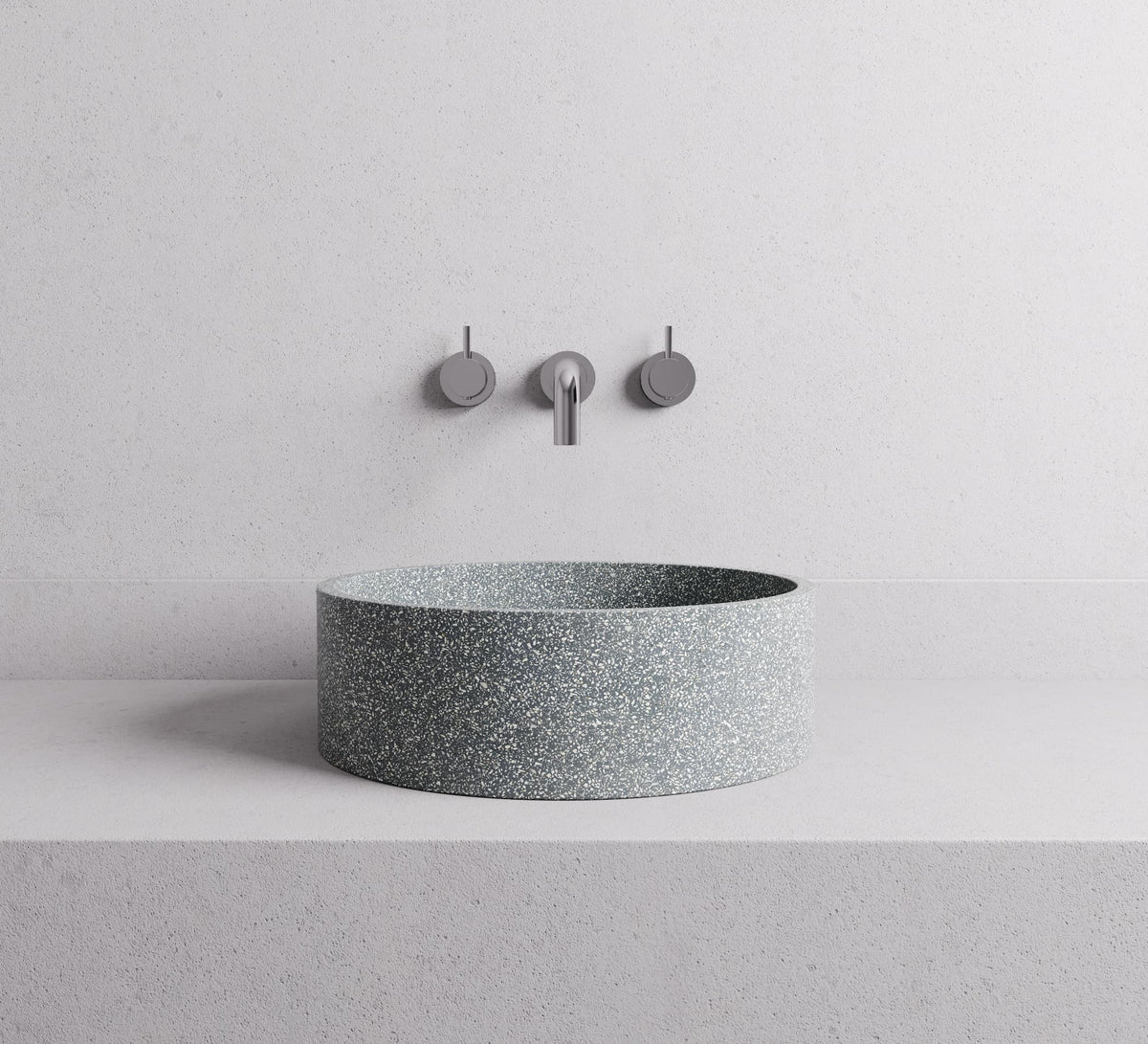Bella basin — Grey terrazzo lifestyle