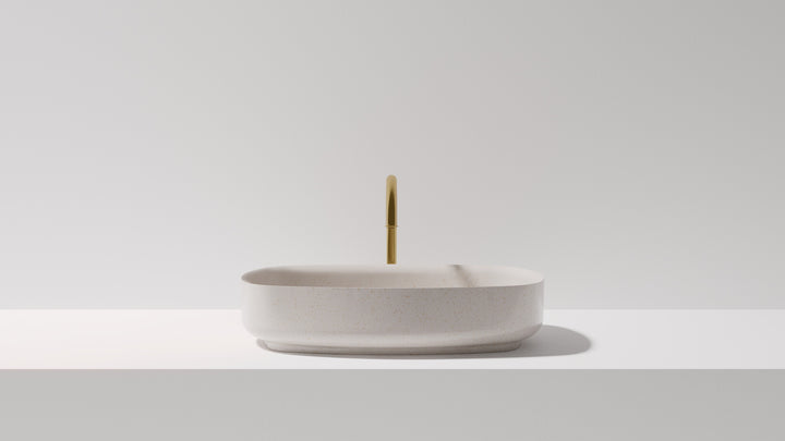 Bianca above counter basin, front view
