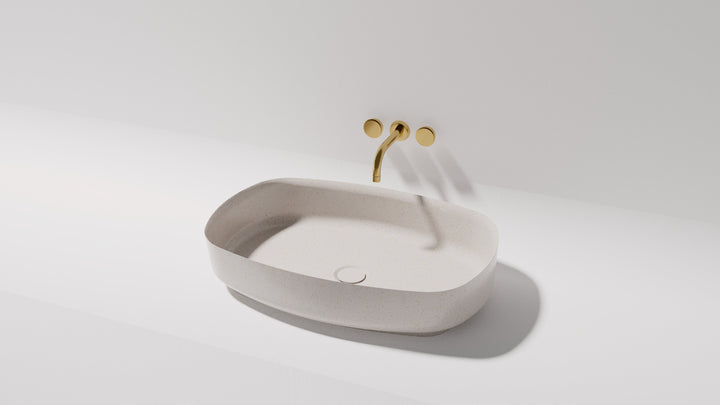 Bianca above counter basin — side view