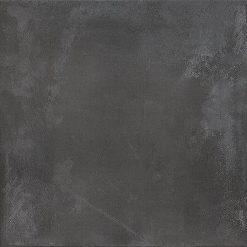 Icon Black Porcelain Tile tile face, 604 x 604 mm