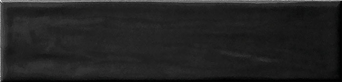 Flash Black Subway Tile tile face, 250 x 60 mm