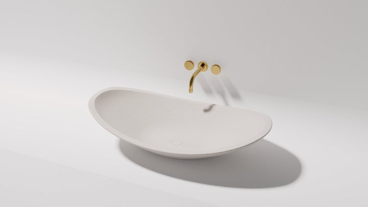 Boat above counter basin — side view
