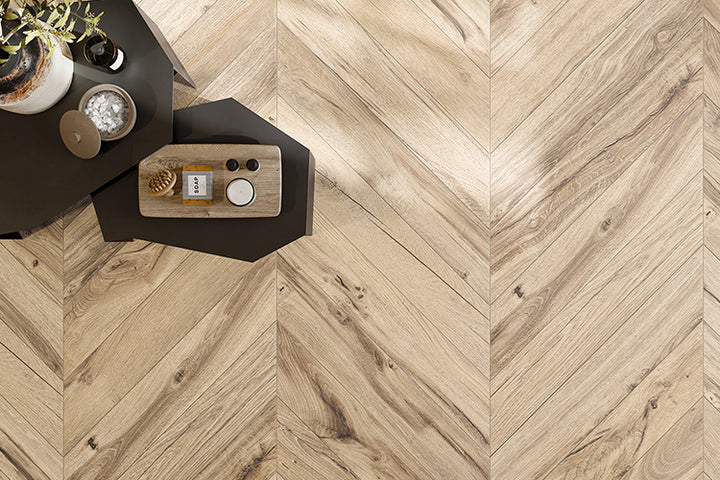 Bona Chevron XL Tiles installed