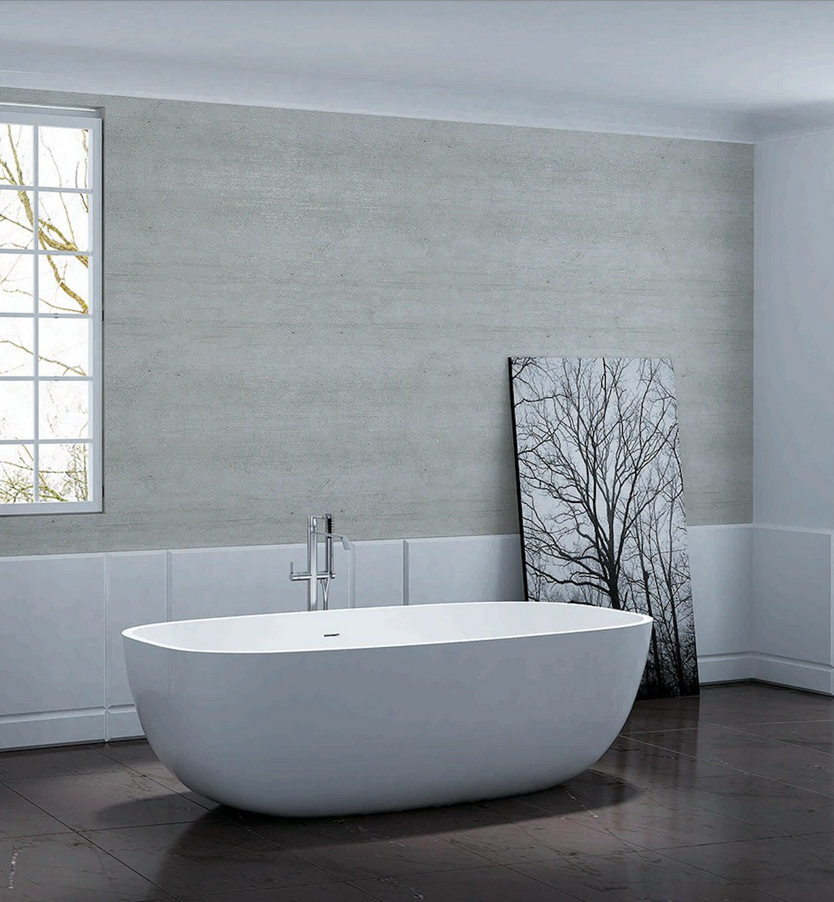 Bora freestanding bath — bathroom lifestyle