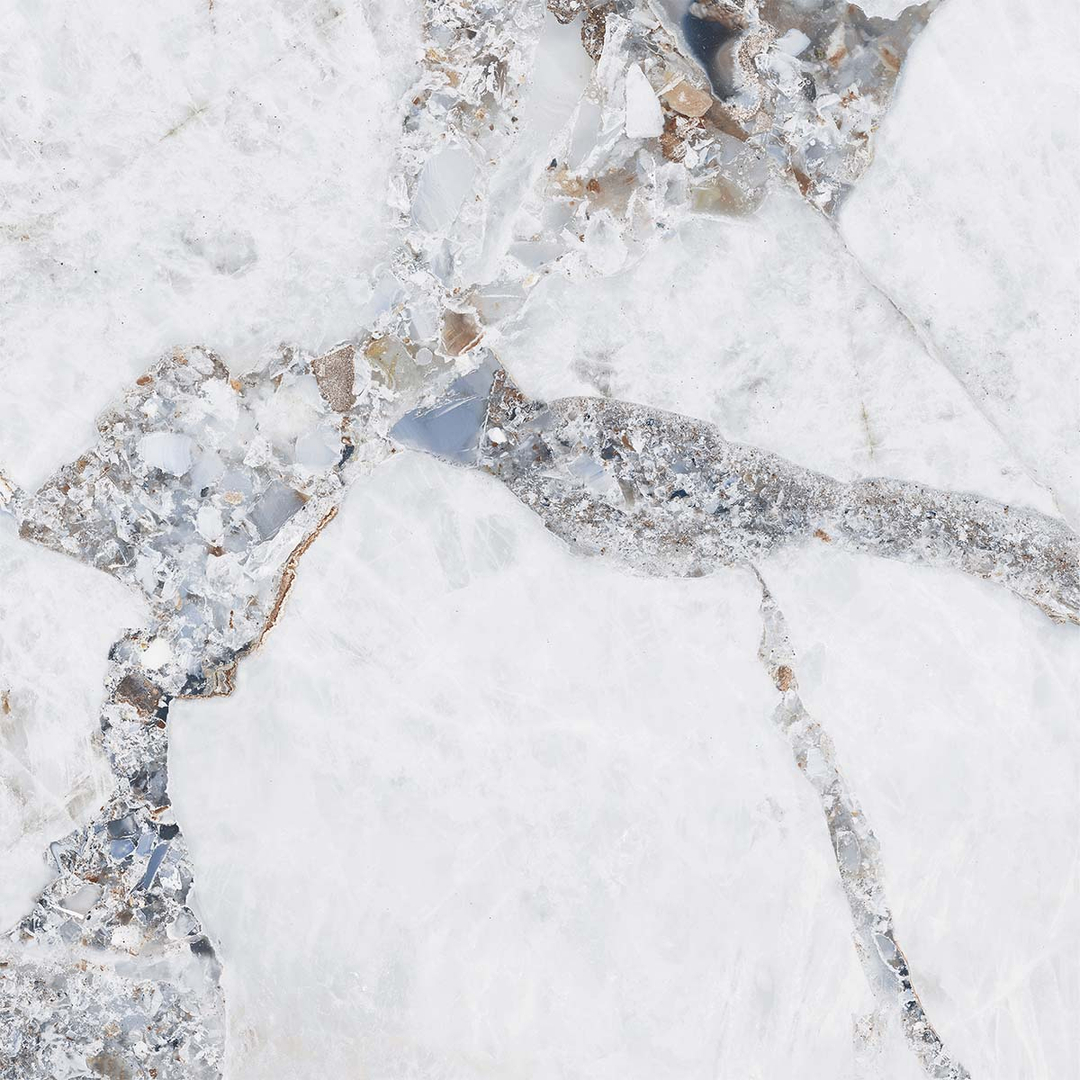 Wonderland Bright Precious Porcelain Tile tile face, 1200 x 1200 mm