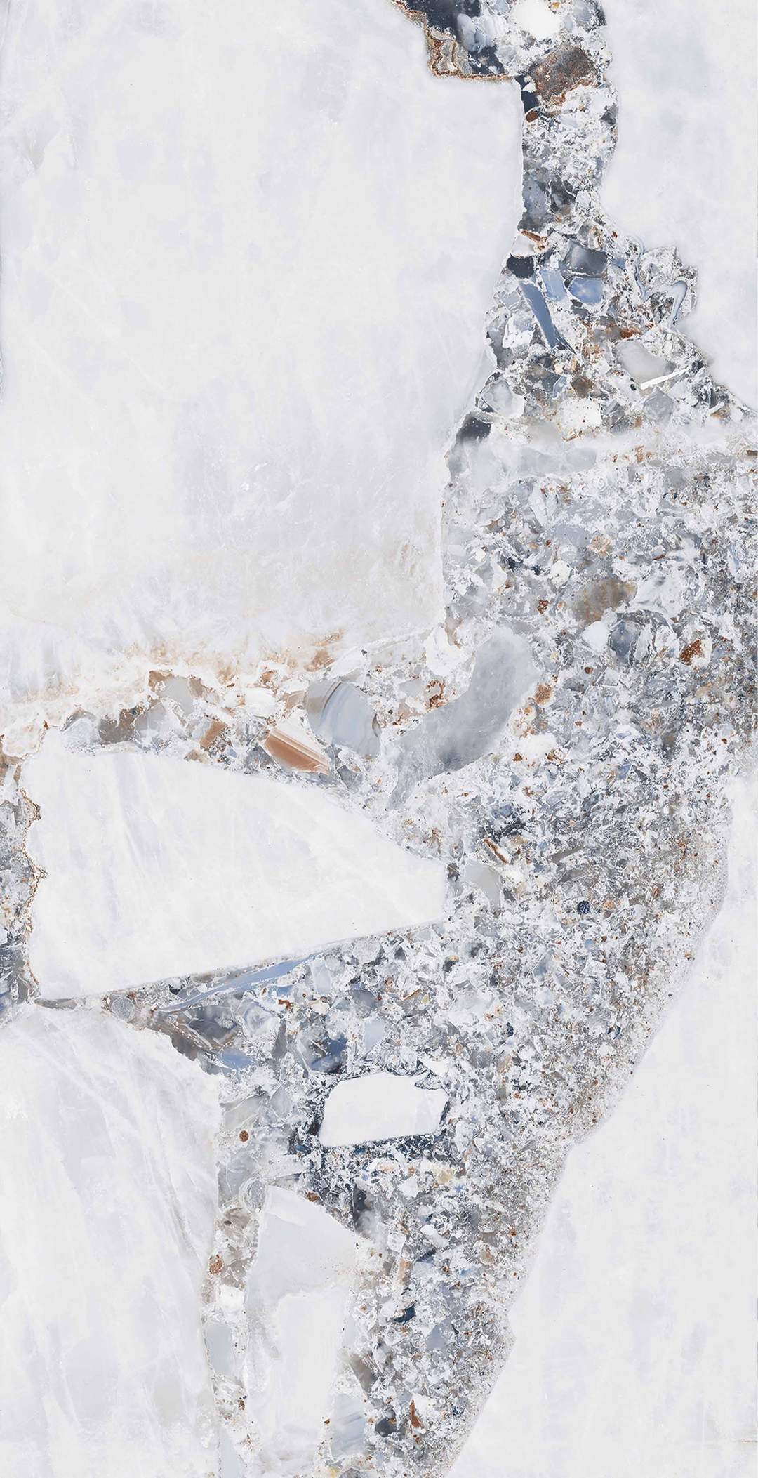 Wonderland Bright Precious Porcelain Tile tile face, 1200 x 600 mm
