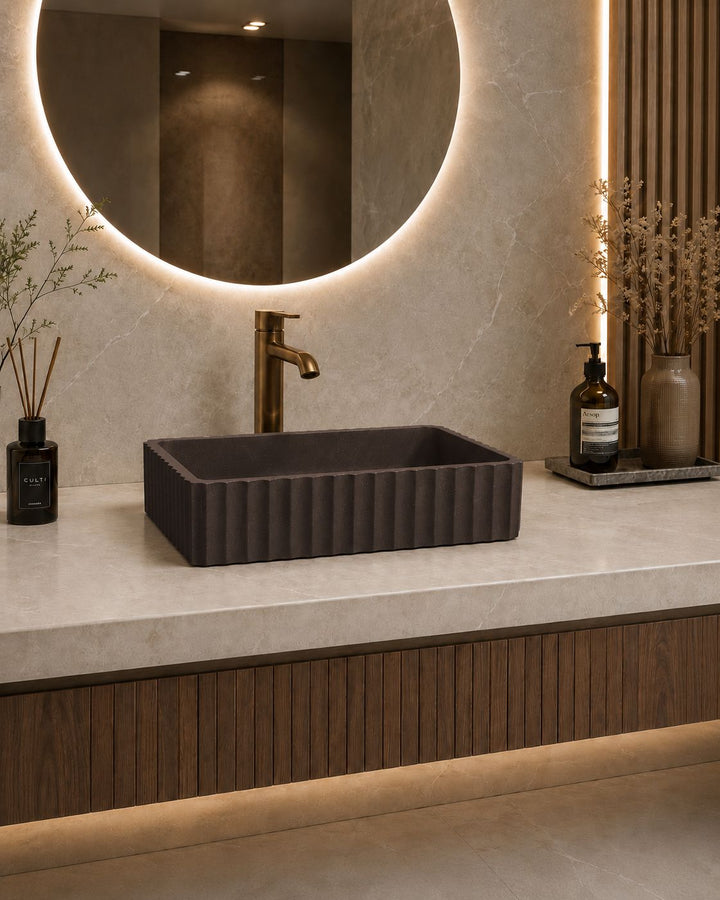 Briza Rectangle above counter basin