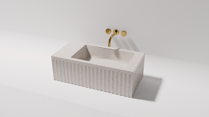 Briza Wall Hung basin — 600 side view