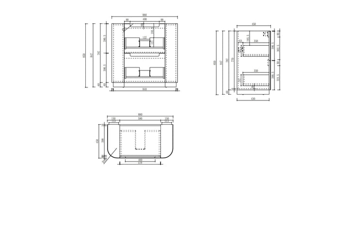 Curva Floor Standing 900mm gallery