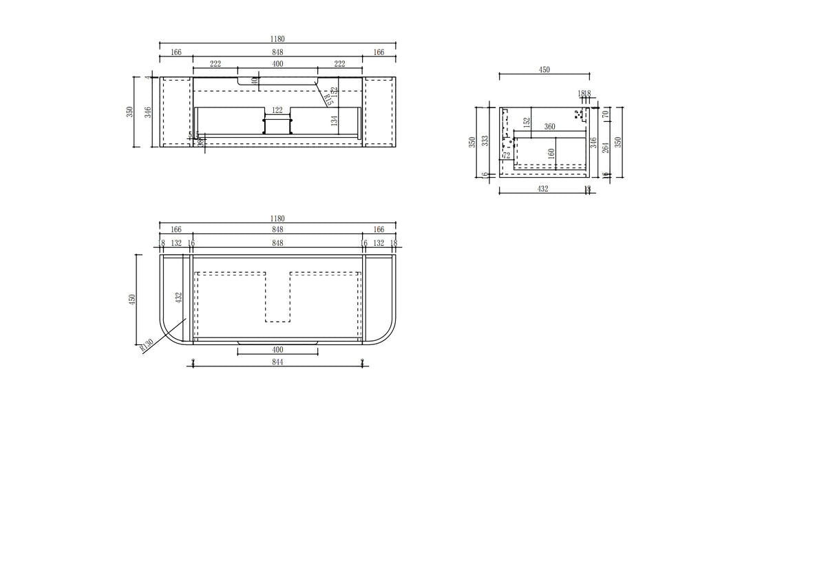 Hamilton Wall Hung 1200mm gallery
