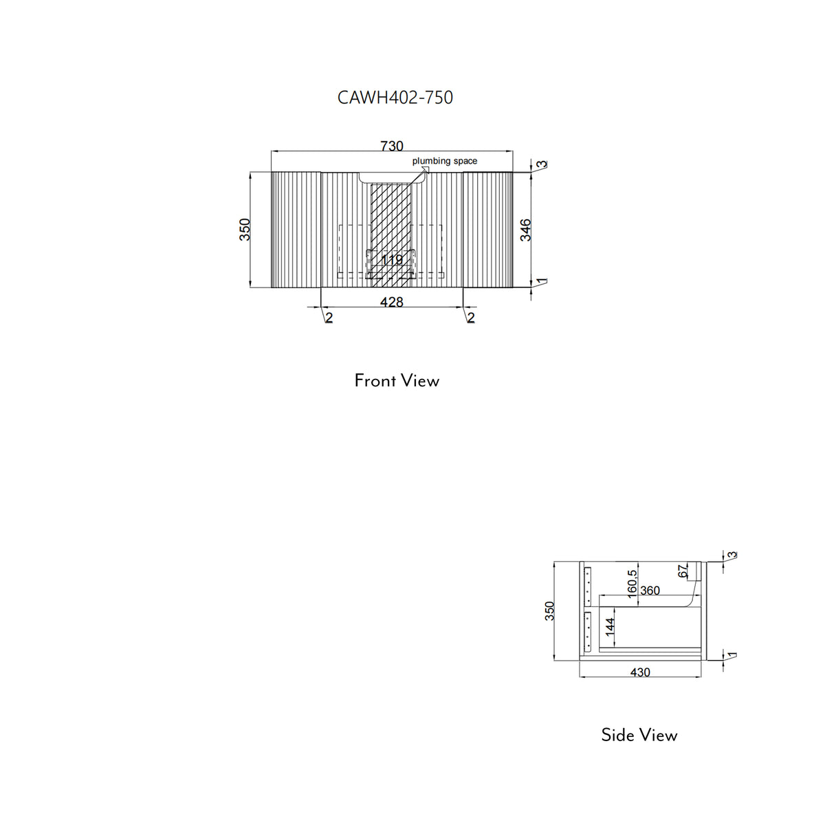 Petra Mark II Wall Hung 750mm gallery